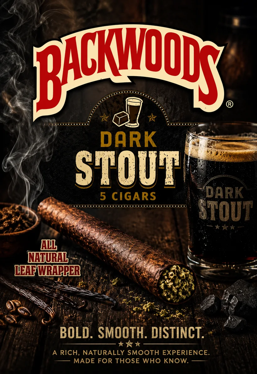 Backwoods Dark Stout - Hand-Rolled Cannabis Blunt