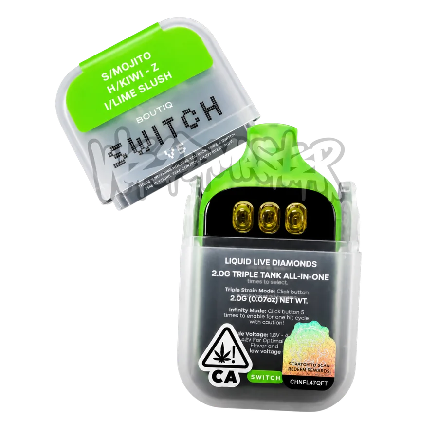 Mojito · Kiwi-Z · Lime Slush - Boutiq Switch V.5 Liquid Live Diamonds