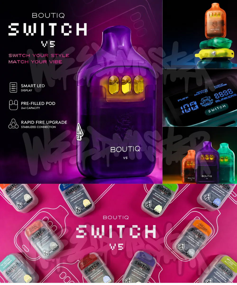 Cherry Lime · Crunch Berry · Orange Mochi - Boutiq Switch V.5 Liquid Live Diamonds