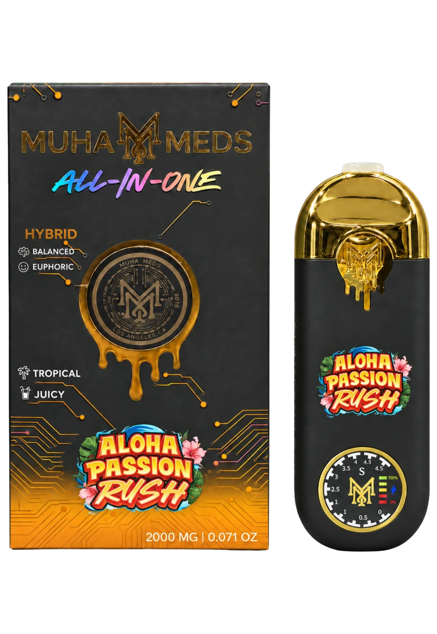 Muha Meds Aloha Passion Rush Hybrid All-In-One Disposable 2000mg — พอตกัญชาของแท้ Thailand