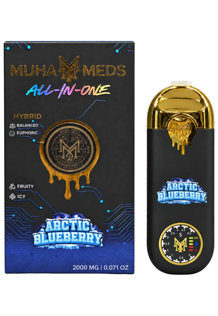Muha Meds Arctic Blueberry Hybrid All-In-One Disposable 2000mg — พอตกัญชาของแท้ Thailand